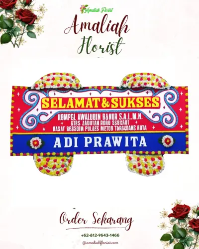 Karangan Bunga Ucapan Selamat di Gombang