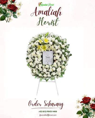 Krans Bunga Duka Cita di Gombang