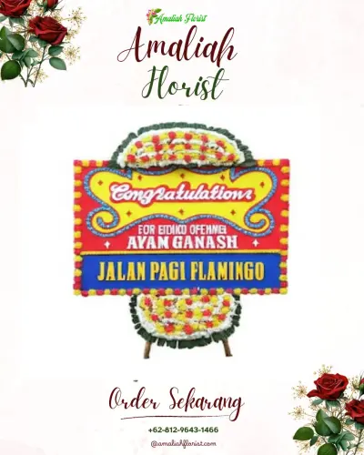 Bunga Papan Congratulation di Gombang